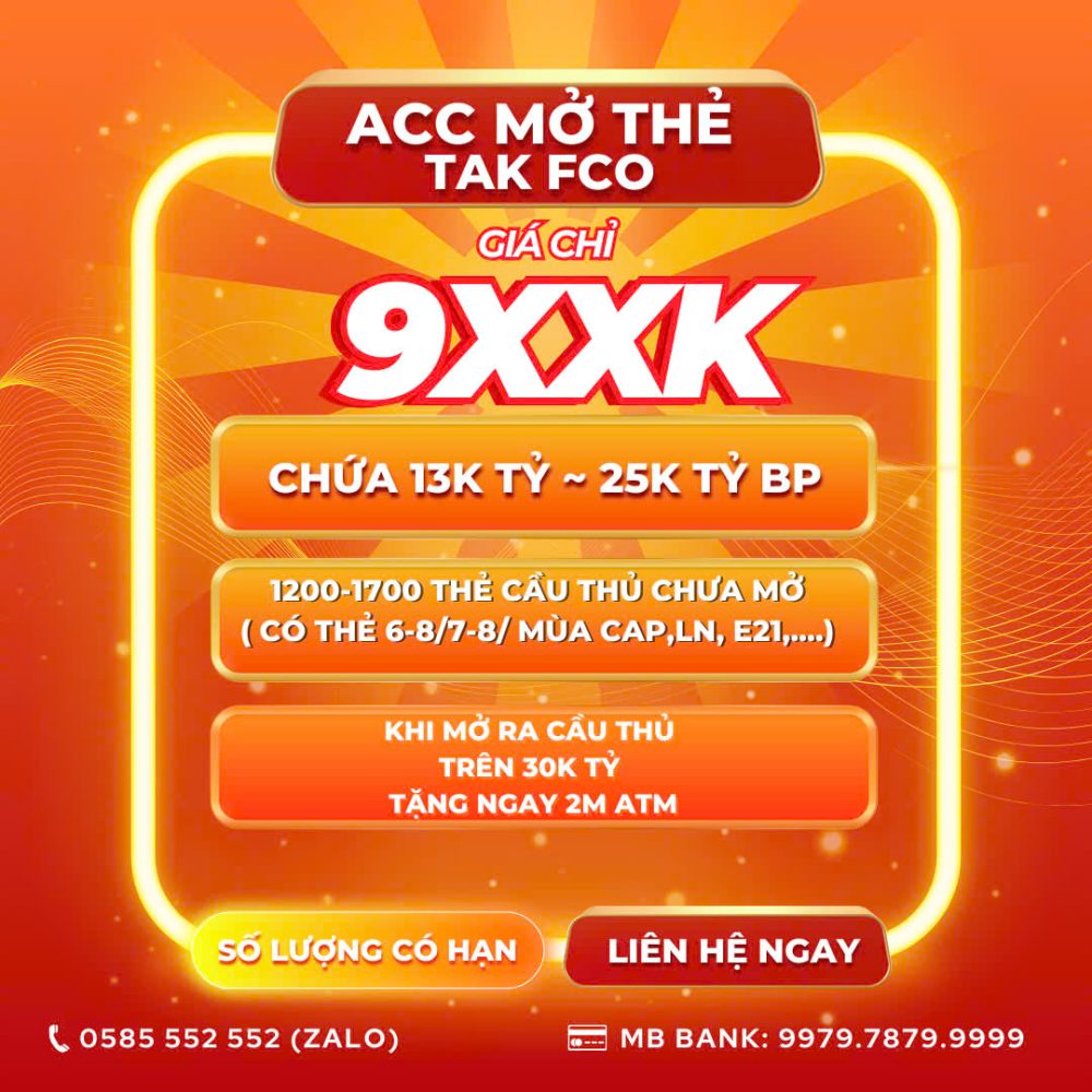 ACC MỞ THẺ 999