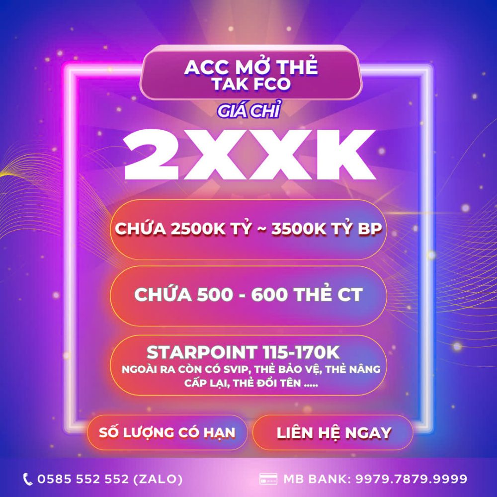 ACC MỞ THẺ 299