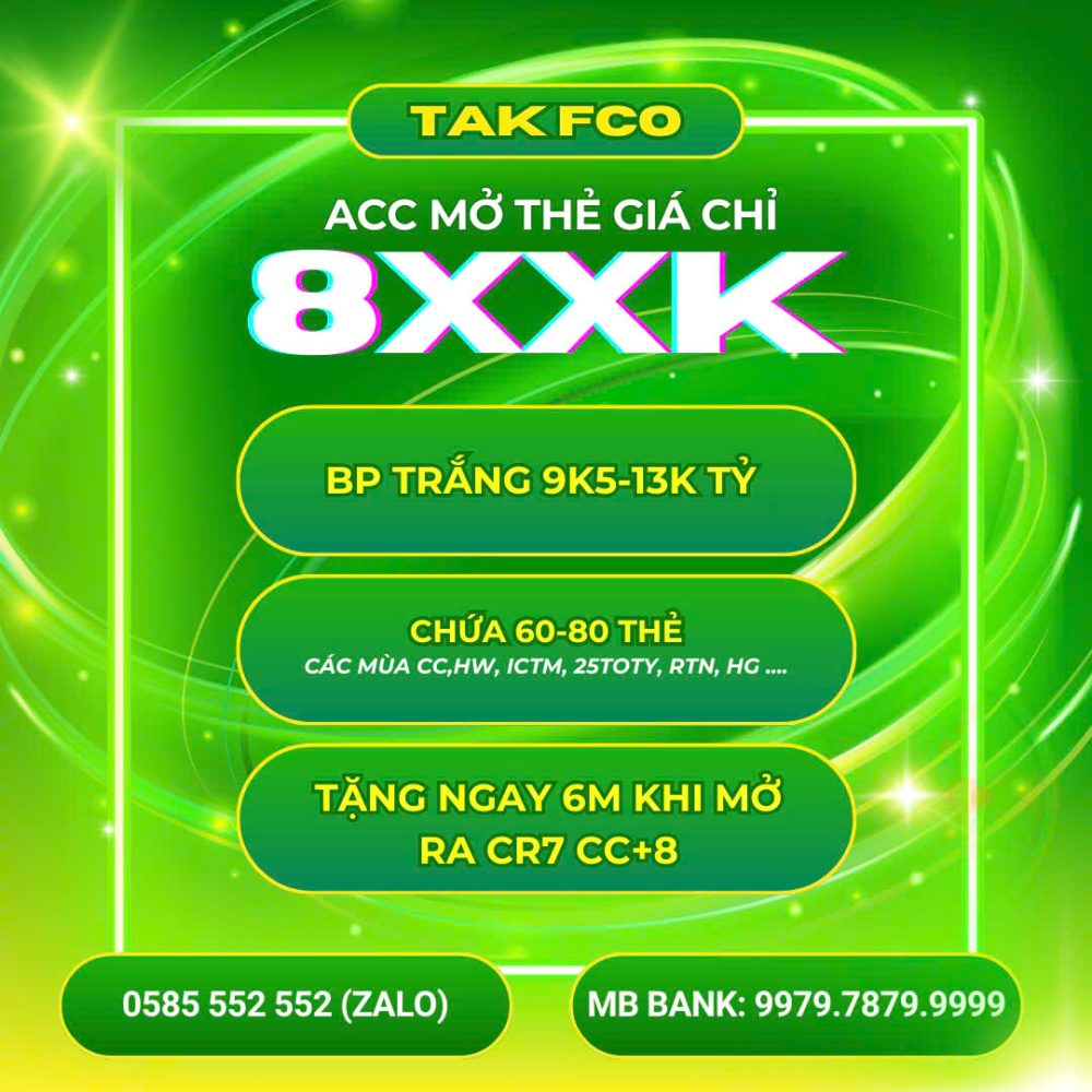 ACC MỞ THẺ 899